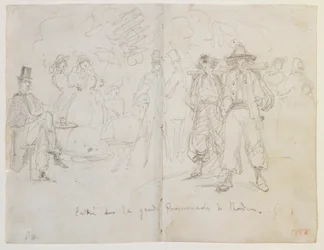 Entrance of the Grande Promenade at Baden, 1858